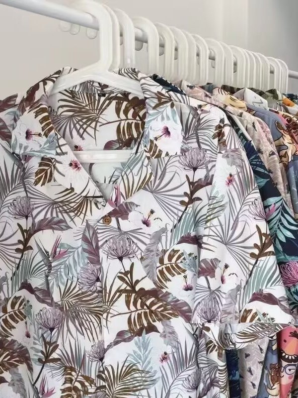 ヴィンテージタイ風花柄シャツ ルーズショートスリーブ キュー - Vintage Hawaiian Floral Shirt のレビューと価格