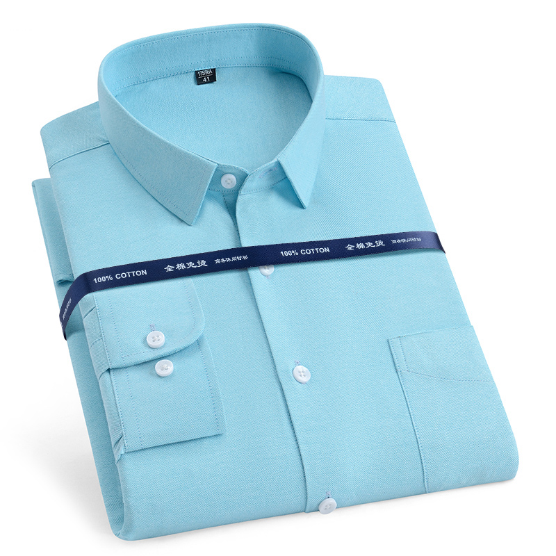 男性用純綿オックスフォードシャツ,長袖,カジュアル,ソフト, - Oxford Cotton Casual Shirt Business のレビューと価格