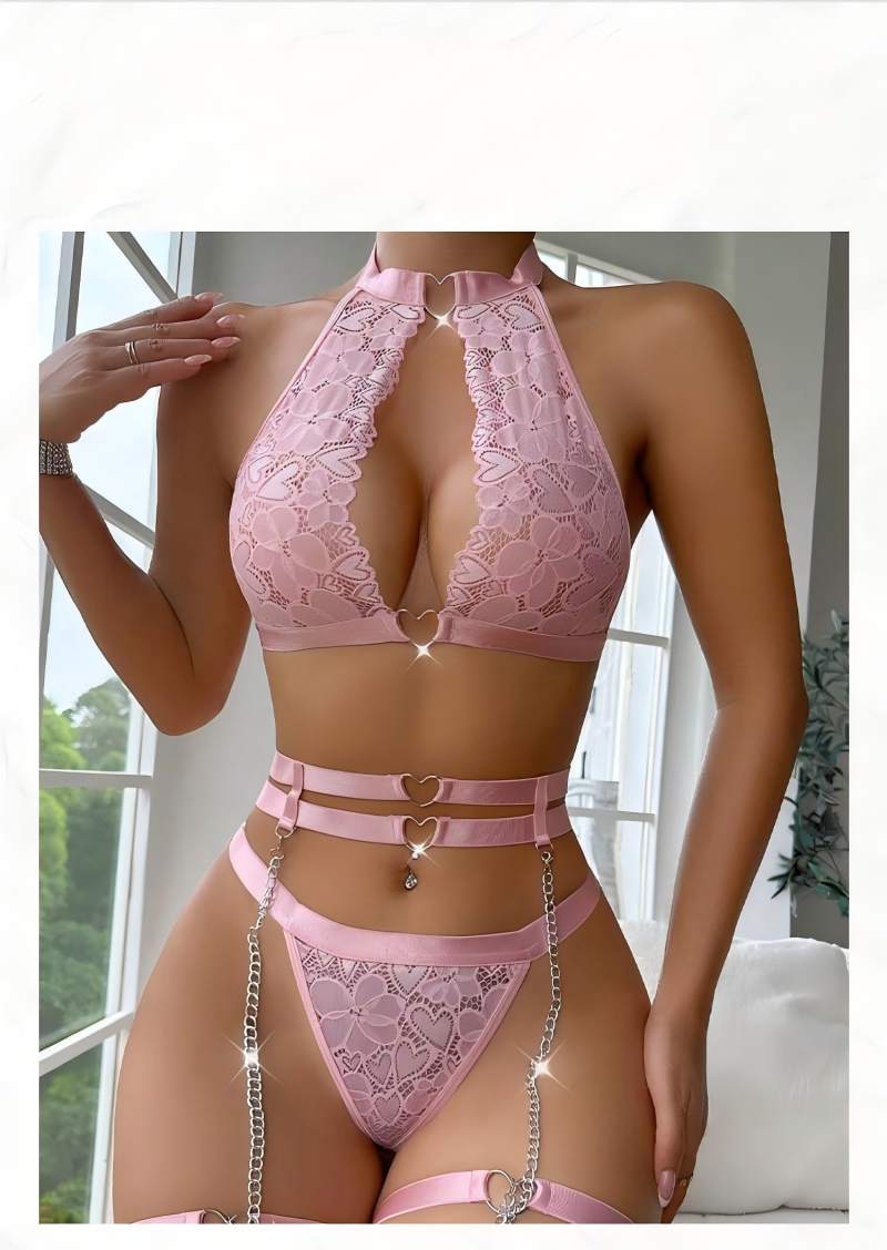 セクシーなランジェリーセット、プッシュアップレースガーターラ - Underwear のレビューと価格