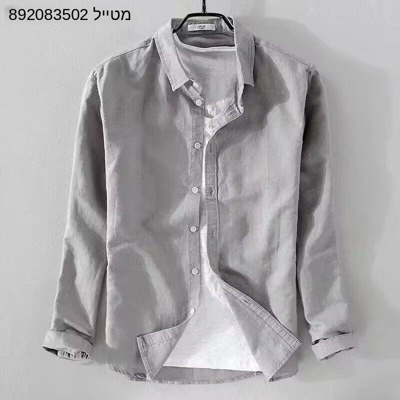 オックスフォード織りコットンリネンシャツ カジュアル 多用途 - Oxford Cotton Casual Shirt Business のレビューと価格