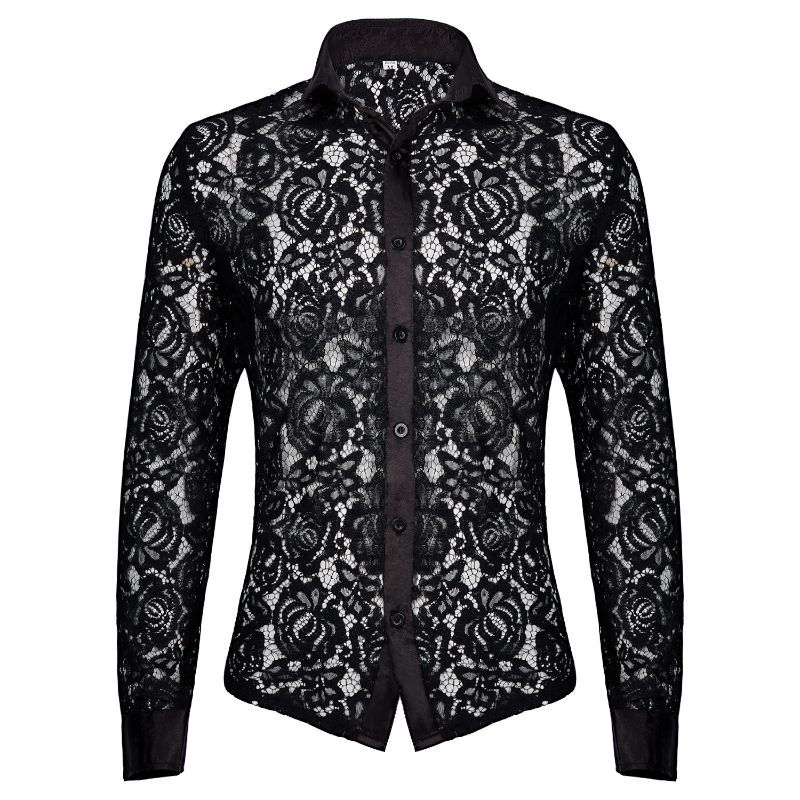 男性のためのセクシーな中世のレースのシャツ,海賊のビクトリア - Medieval Gothic Lace Up Pirate Shirt のレビューと価格