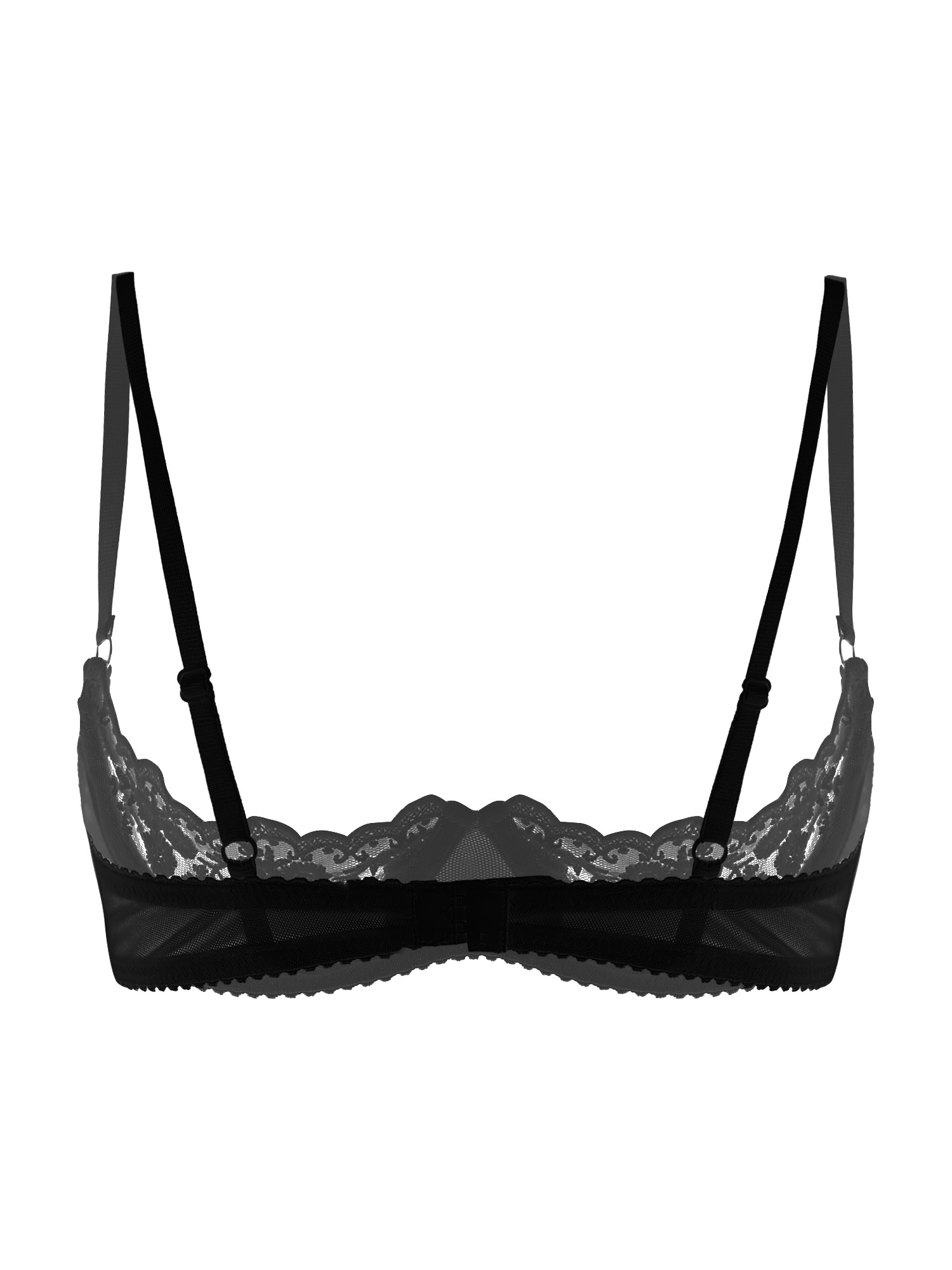 女性用セクシーオープンカップブラ、透け感のあるレース、露出乳 - Underwear のレビューと価格