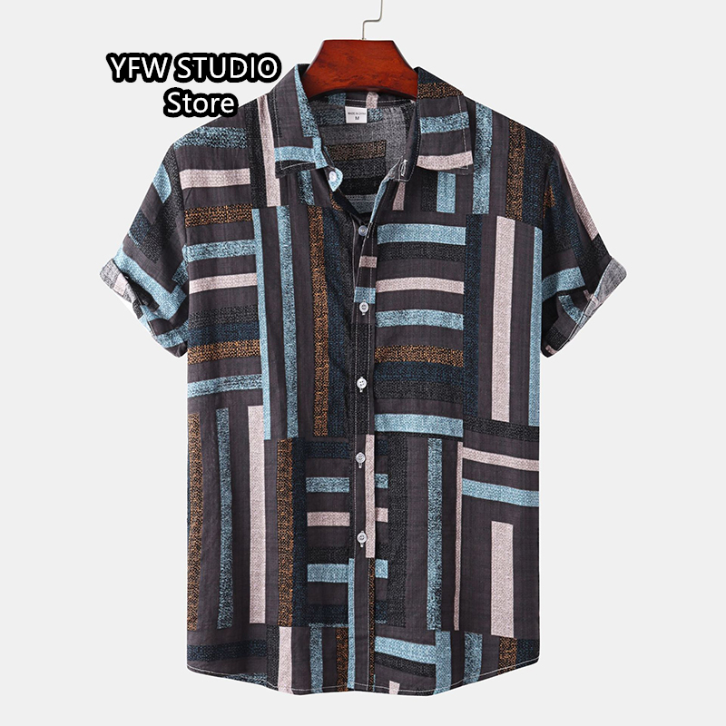 メンズヴィンテージフローラルプリントブラウス,ハワイアンサマ - Vintage Hawaiian Floral Shirt のレビューと価格