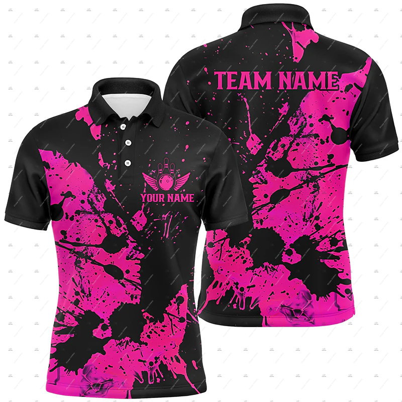 カスタム名ボウリングスカルフレームグラフィティグラデーション - Short Sleeve Bowling Shirt Retro のレビューと価格