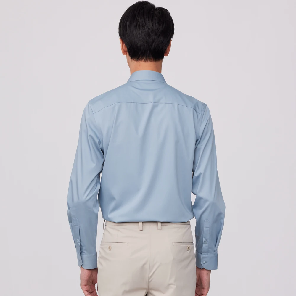 メンズビジネスノンアイロンシャツ4方向ストレッチ無地フォーマ - Breathable Bamboo Fiber Shirt Non Iron のレビューと価格