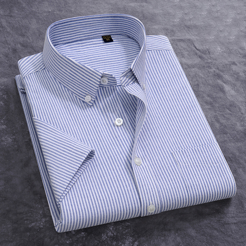 綿100% メンズ オックスフォードシャツ 夏 半袖 おしゃ - Oxford Cotton Casual Shirt Business のレビューと価格
