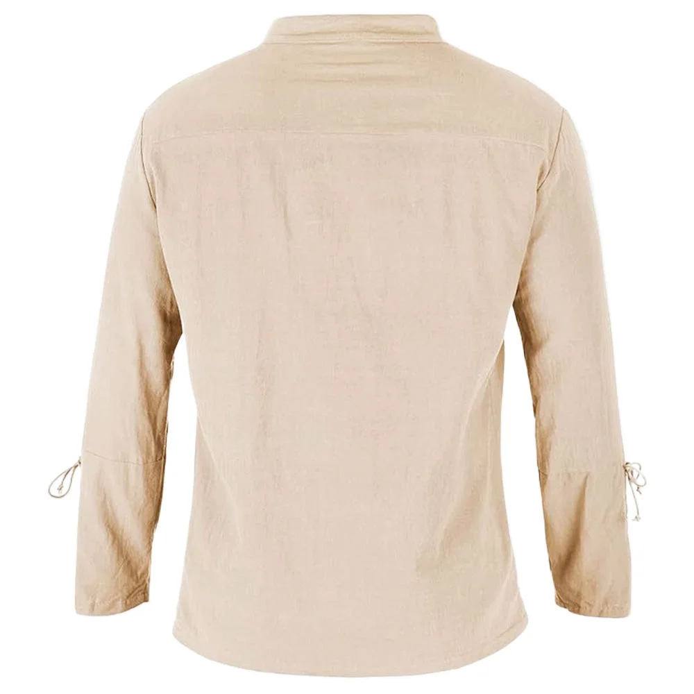メンズ長袖シャツレースアップ V ネックカフ中世海賊ドレスア - Medieval Gothic Lace Up Pirate Shirt のレビューと価格