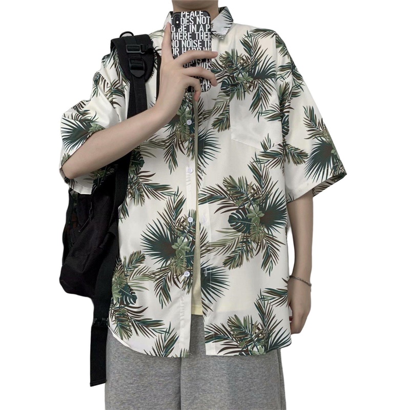 メンズハーレトロフローラルプリント半袖シャツ、カジュアルスト - Vintage Hawaiian Floral Shirt のレビューと価格