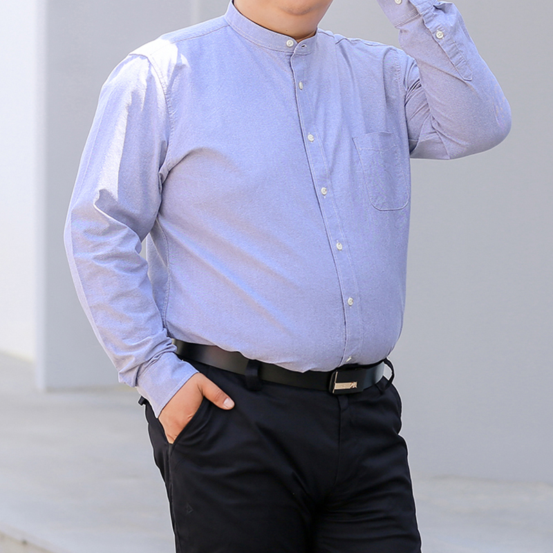 秋の新作韓国風シャツ S-10XL 2026 メンズ スリム - Mandarin Collar Formal Shirt Slim Fit のレビューと価格