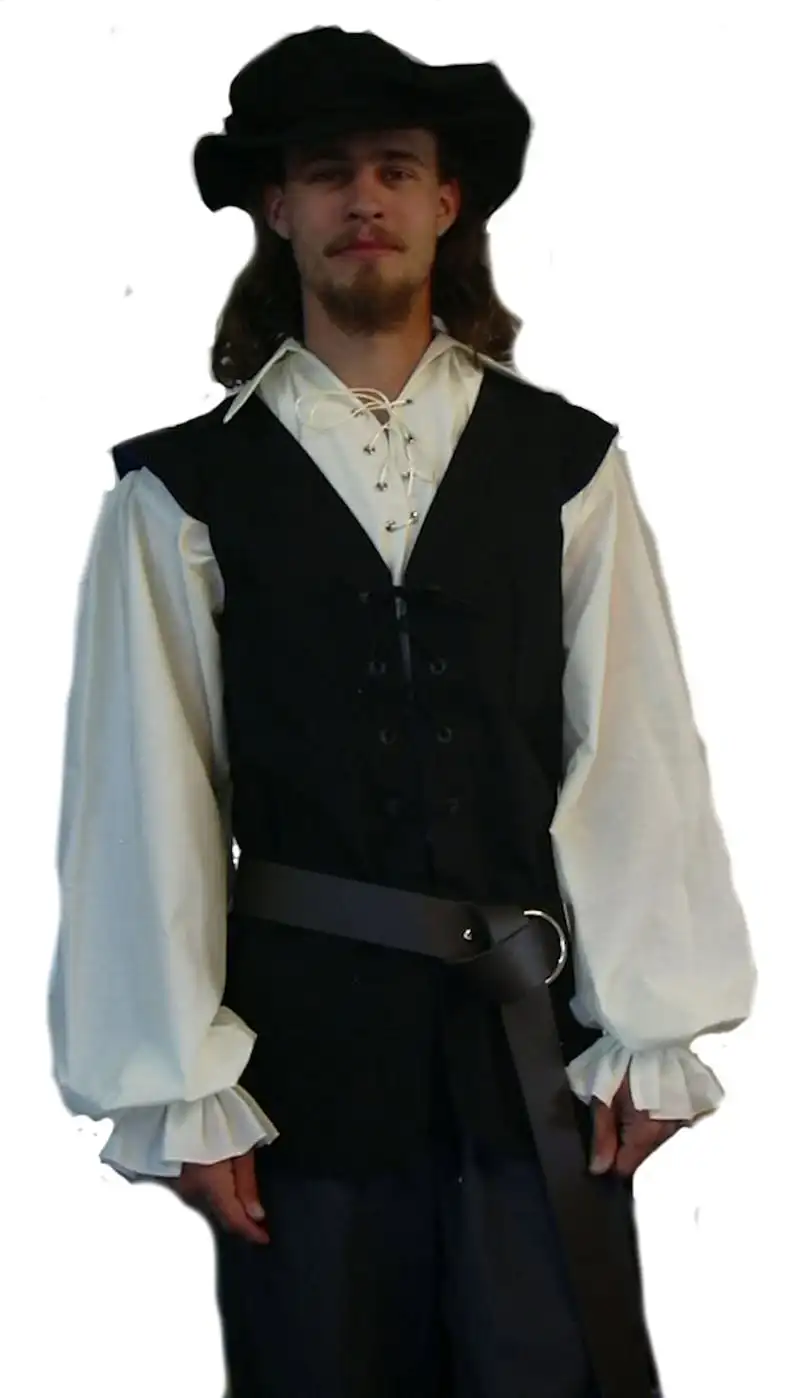 中世のシャツフリルゴシックスチームパンクビクトリア朝の海賊コ - Medieval Gothic Lace Up Pirate Shirt のレビューと価格
