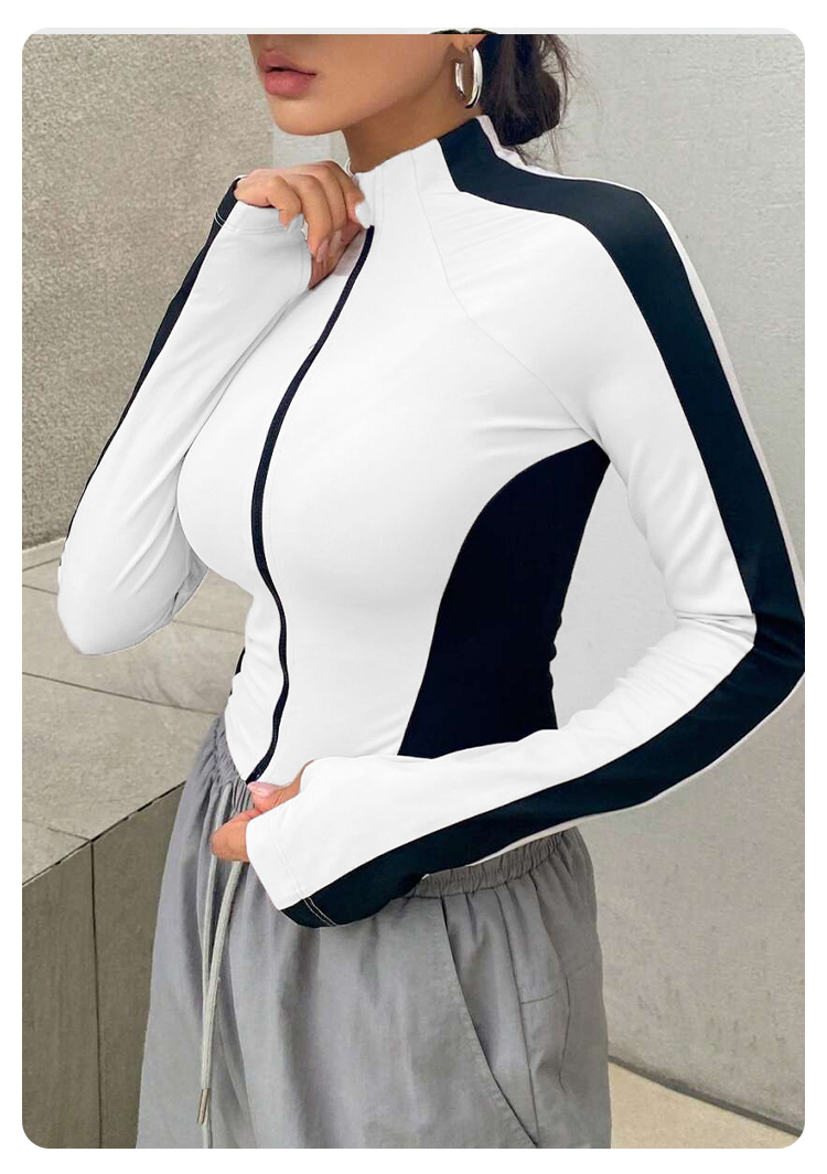 ヨガウェア スタンドアップカラージャケット アウトドアスポー - Jackets のレビューと価格