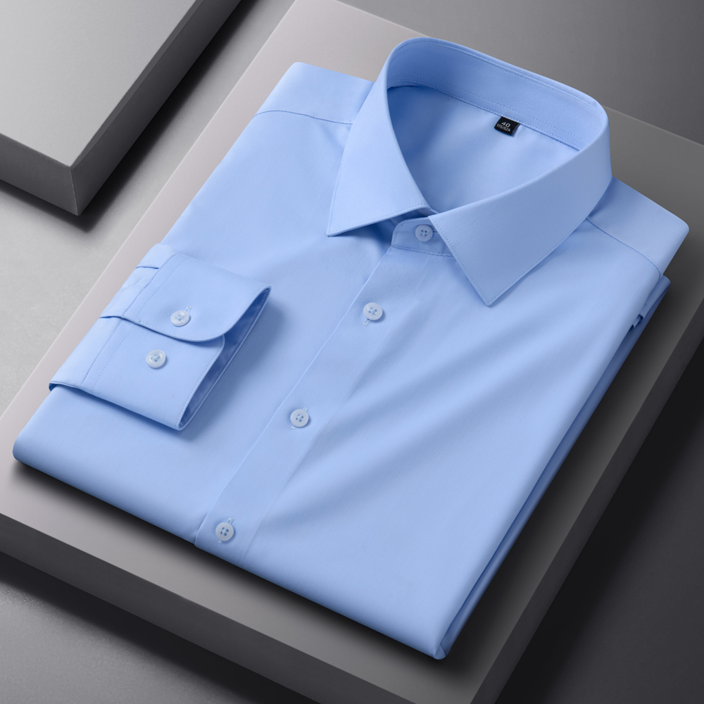 メンズビジネスカジュアルドレスシャツ　しわになりにくい長袖ス - Breathable Bamboo Fiber Shirt Non Iron のレビューと価格