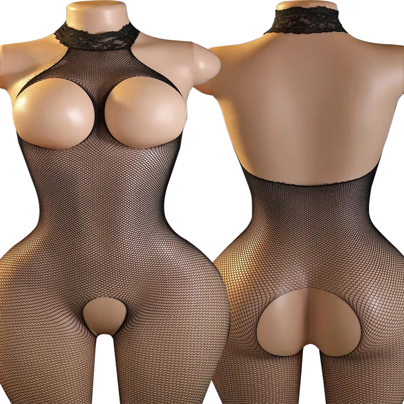 セクシーランジェリーセット、フィッシュネットボディスーツ、女 - Underwear のレビューと価格
