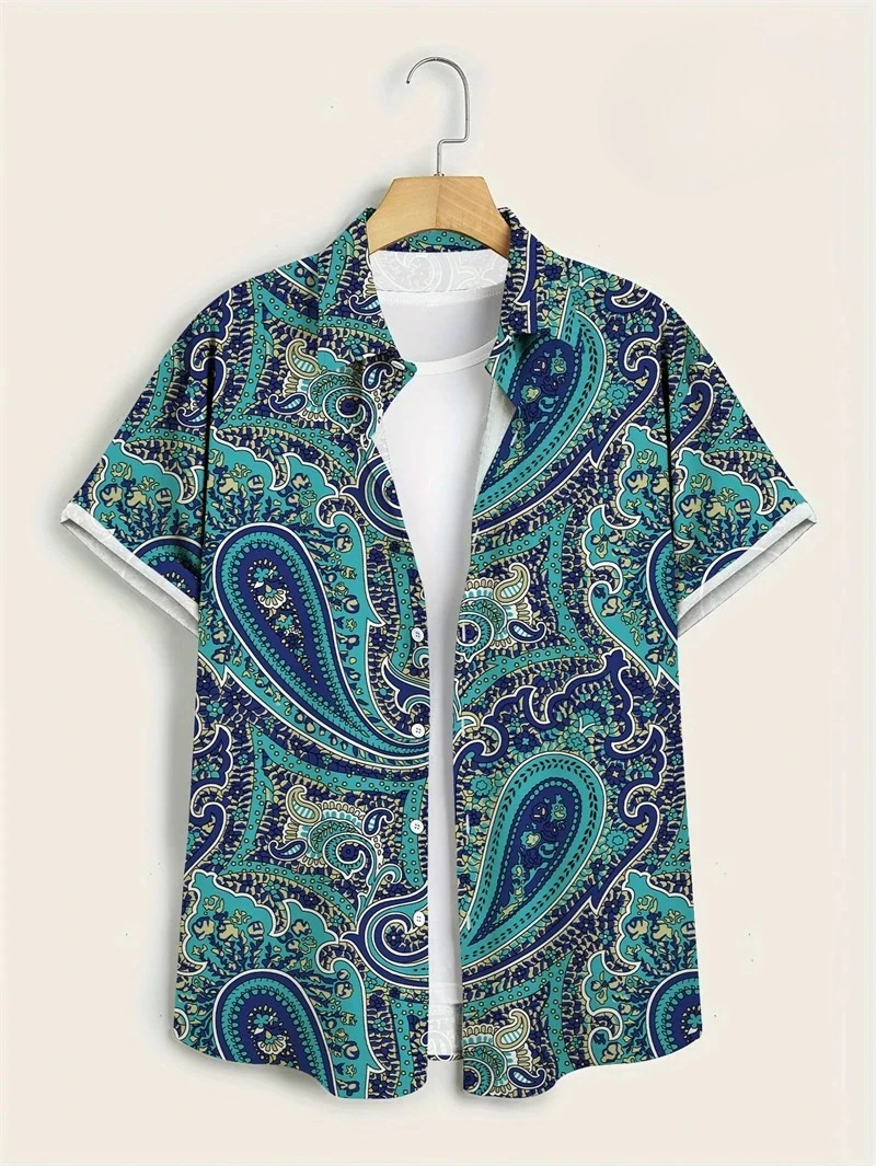 パープルベース カラフルペイズリー柄 ハワイアンシャツ マル - Vintage Hawaiian Floral Shirt のレビューと価格