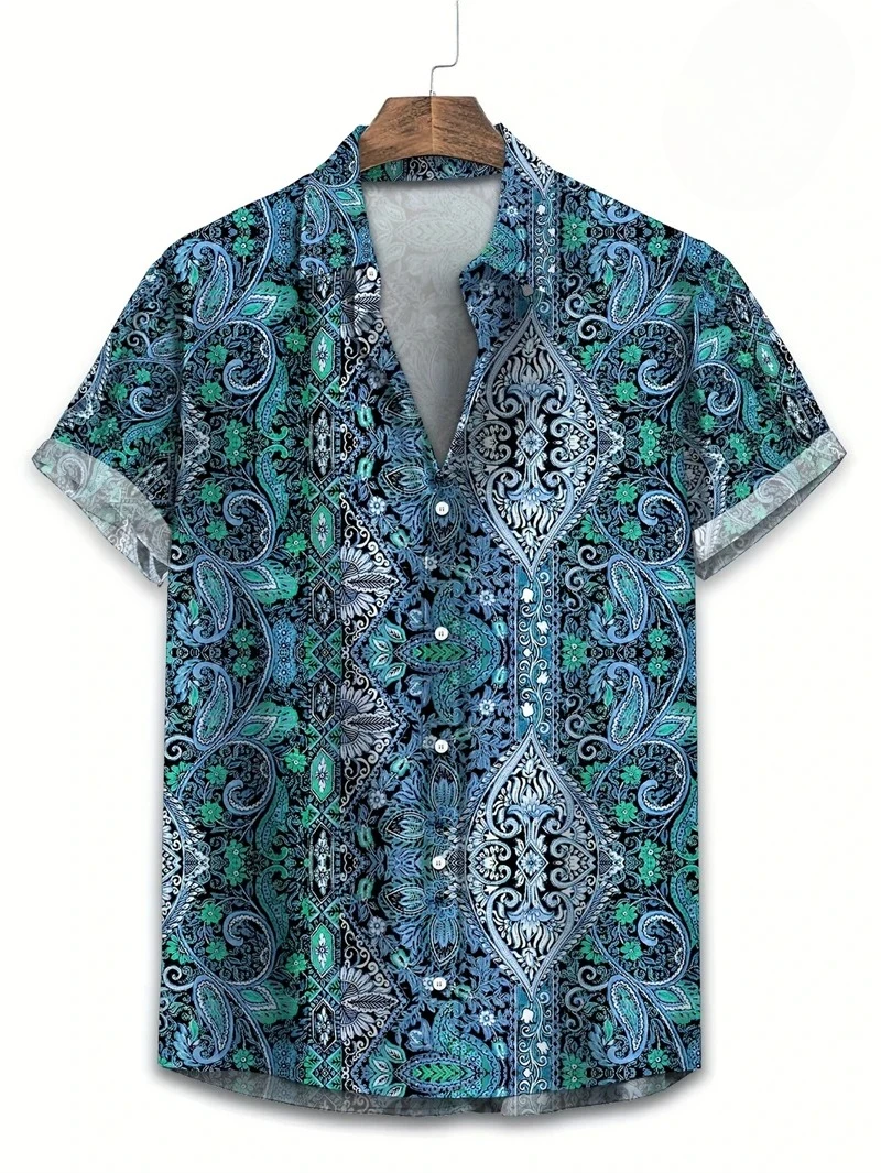 パープルベース カラフルペイズリー柄 ハワイアンシャツ マル - Vintage Hawaiian Floral Shirt のレビューと価格