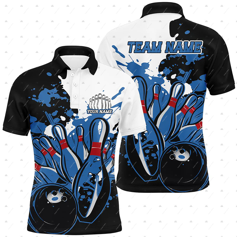 カスタム名ボウリングスカルフレームグラフィティグラデーション - Short Sleeve Bowling Shirt Retro のレビューと価格