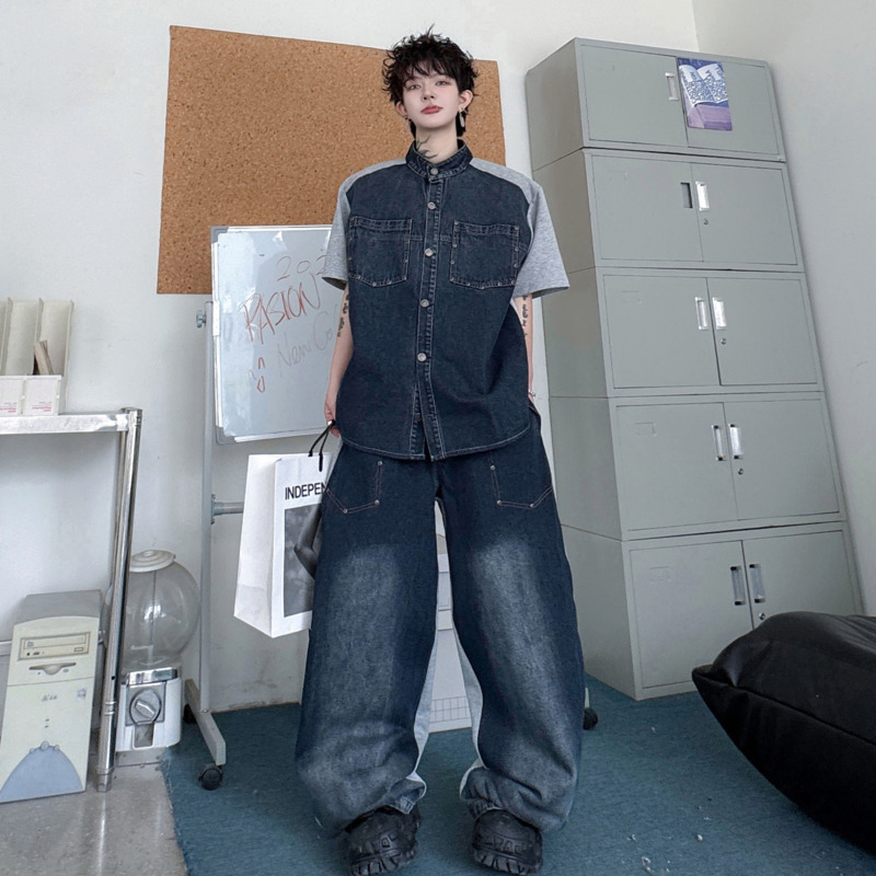 WVGA 2026 夏新作 メンズ スタンドカラー カラーブ - Jeans のレビューと価格