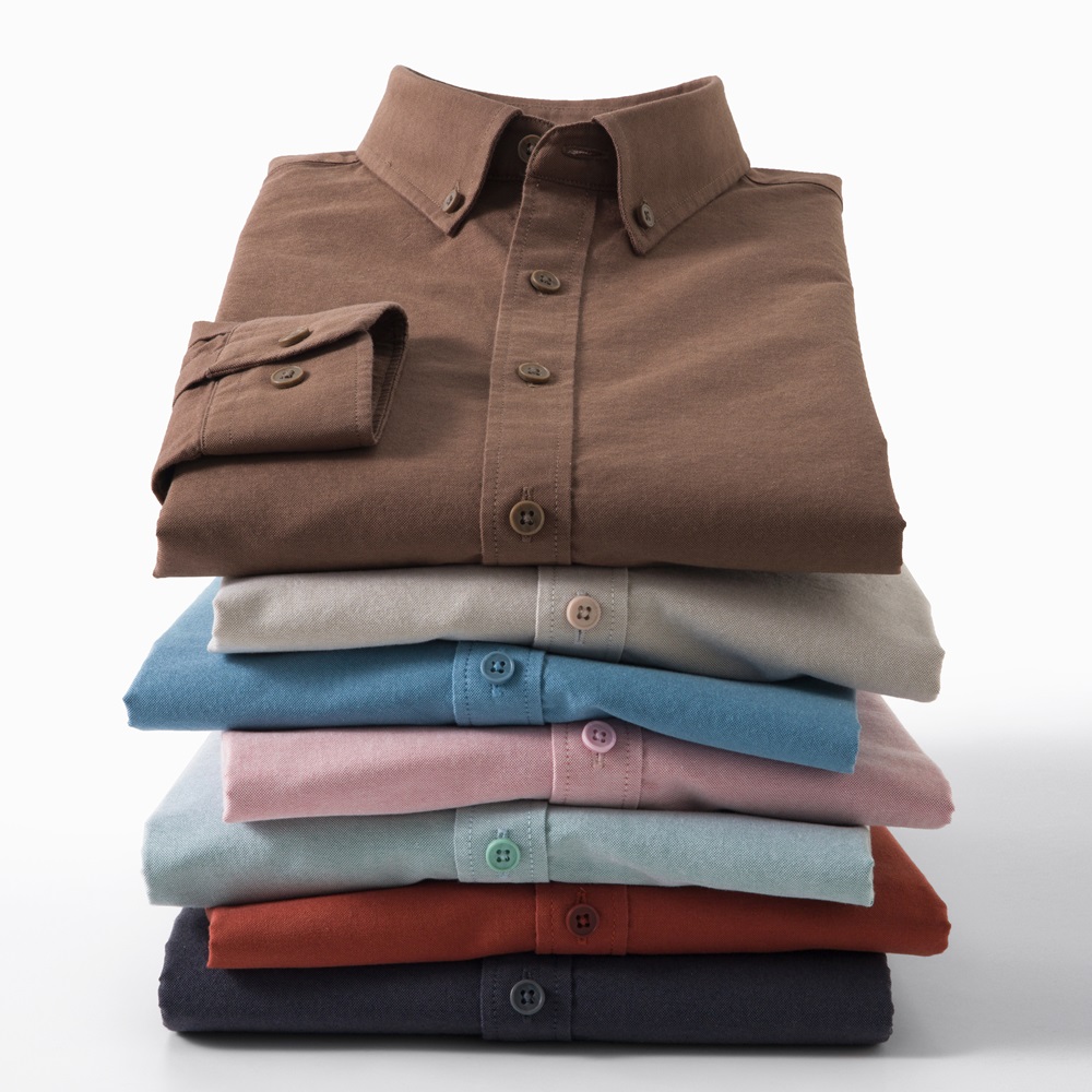 2026年新作 メンズ 100%コットン オックスフォードシ - Mandarin Collar Formal Shirt Slim Fit のレビューと価格