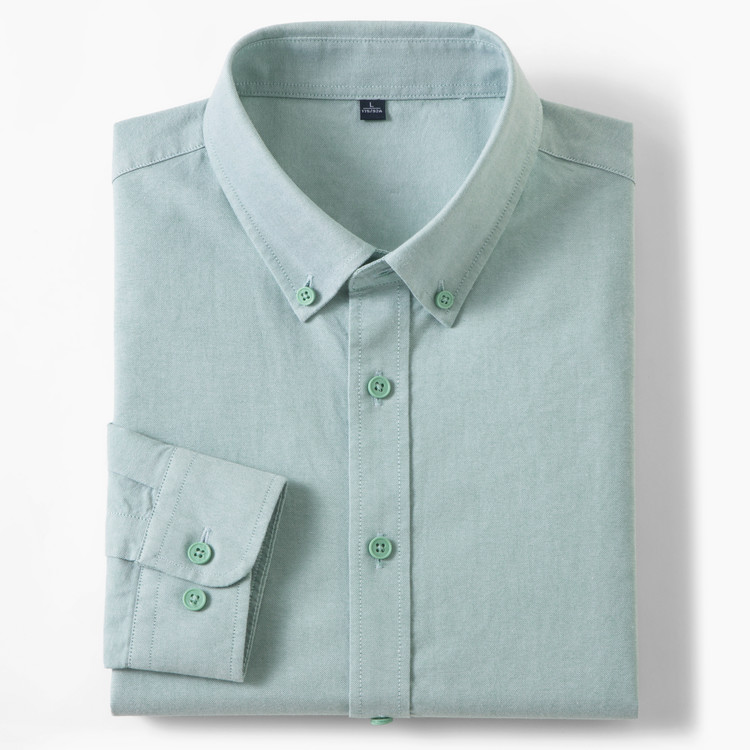 2026年新作 メンズ 100%コットン オックスフォードシ - Mandarin Collar Formal Shirt Slim Fit のレビューと価格