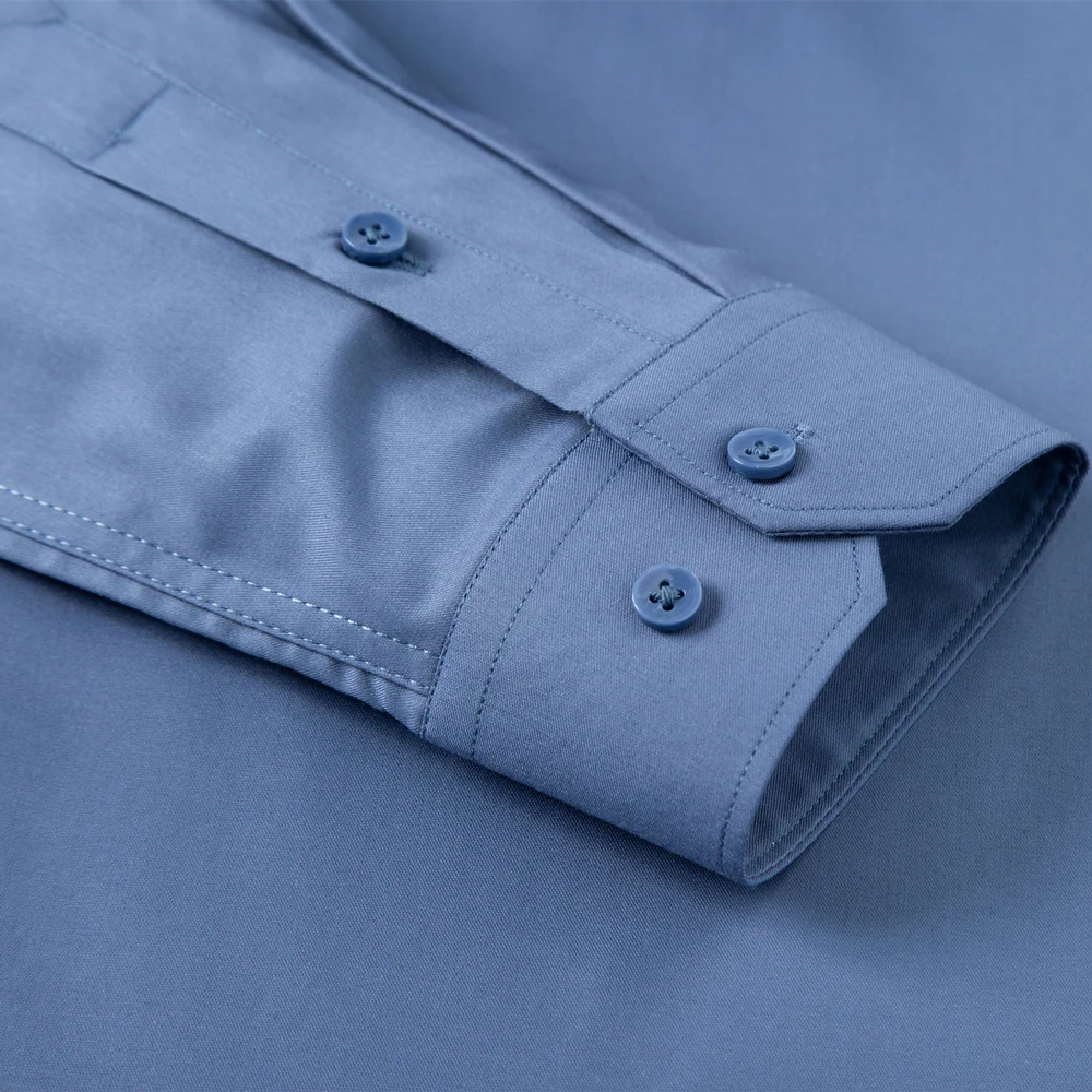 メンズ サテン風長袖ビジネスカジュアルシャツ シワになりにく - Breathable Bamboo Fiber Shirt Non Iron のレビューと価格