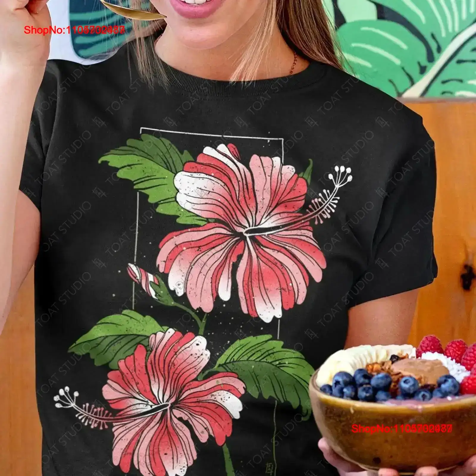 ハイビスカスの花 T シャツ花柄植物愛好家トロピカル アイラ - Vintage Hawaiian Floral Shirt のレビューと価格